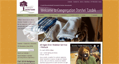 Desktop Screenshot of dorsheitzedek.org